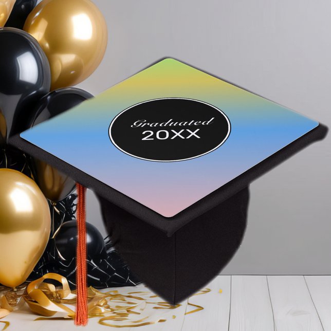 Ombré Colorful Graduated 2026  Graduation Cap Topper (Creator Uploaded)
