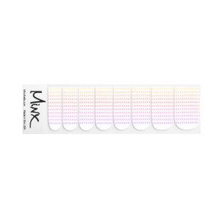 Ombre crosses on white minx nail art