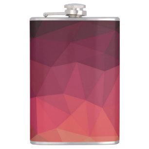 Ombre crystal effect geometric modern design flask