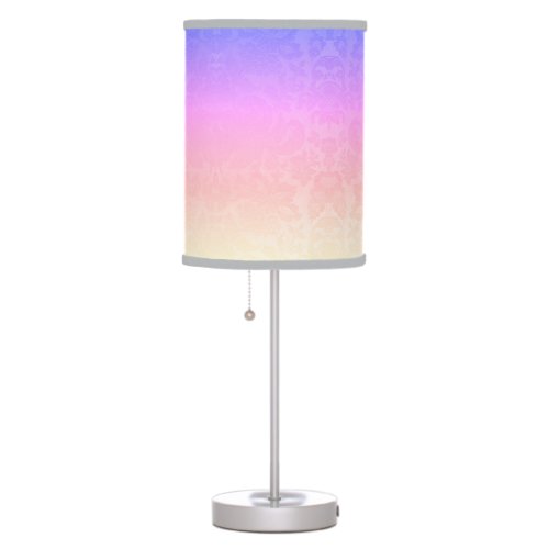 Ombre Damask Lamp