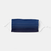 Ombre Dark Blue Adult Cloth Face Mask (Front, Folded)