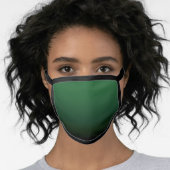 Ombre Dark Green Face Mask (Worn Her)