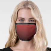 Ombre Dark Red Face Mask (Worn Her)
