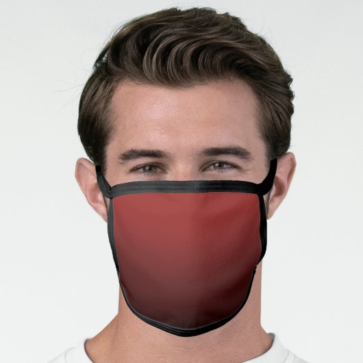 Ombre Dark Red Face Mask (Worn Him)