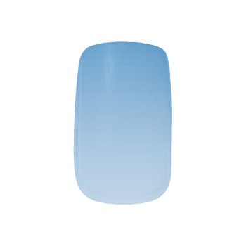Ombre Dazzling Blue To Placid Blue Minx Nail Art by lou165 at Zazzle