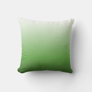 OMBRE Designer Pillow White to Green