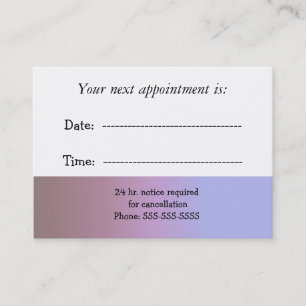 Ombre Doctors Appointment Card