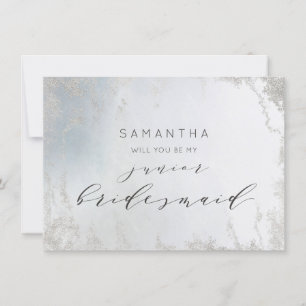 Ombre Dusty Blue Frost Junior Bridesmaid Proposal