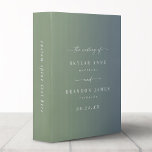 Ombre Dusty Blue & Green Wedding Photo Album 3 Ring Binder<br><div class="desc">Elegant Ombre Dusty Blue & Green Wedding Photo Album Binder. This modern minimal Album option is simple classic and elegant with a subtle ombre gradient fade and a pretty signature script calligraphy font with tails. Shown in the new Colorway. Available in several color options, or feel free to edit the...</div>