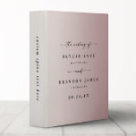 Ombre Dusty Mauve & Ivory Wedding Photo Album 3 Ring Binder<br><div class="desc">Elegant Ombre Dusty Mauve & Ivory Wedding Photo Album Binder. This modern minimal Album option is simple classic and elegant with a subtle ombre gradient fade and a pretty signature script calligraphy font with tails. Shown in the new Colorway. Available in several color options, or feel free to edit the...</div>