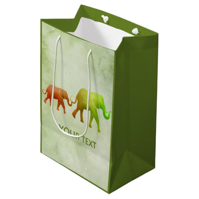 Ombre Elephants Gift Bag