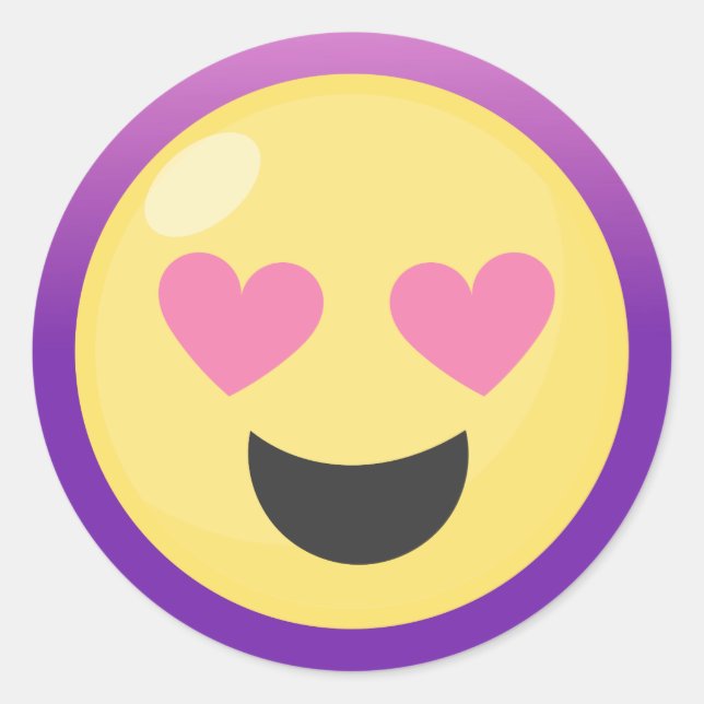 Ombre Emoji Love Stickers (Front)