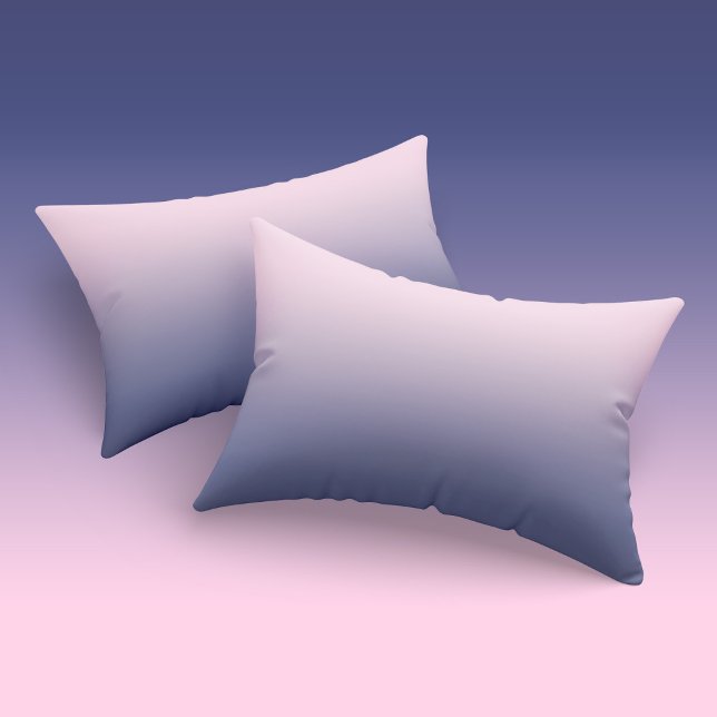 Ombre Girls Pastel Pink Dark Purple Gradient Pillow Case (Creator Uploaded)