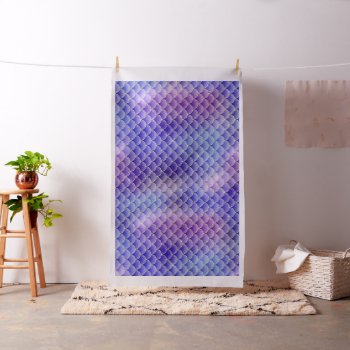 Ombre Glitter Mermaid Scales Fabric by graphicdesign at Zazzle