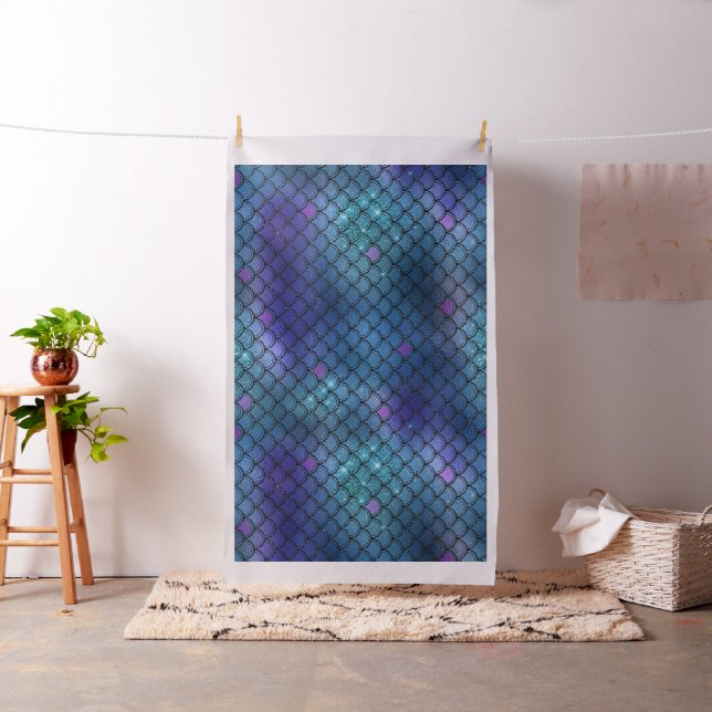 Ombre Glitter Mermaid Scales Fabric (In Situ)