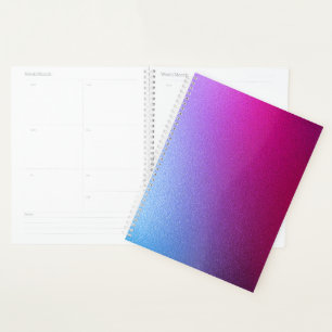 Ombre Glitter Metallic Purple Blue Custom Planner