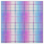 Ombre Glitter Plaid in Pink Blue Purple Fabric