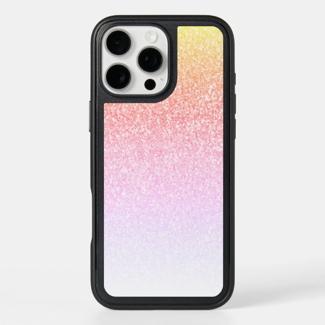 Ombre Glitter Rainbow Glam Otterbox iPhone Case (Back)