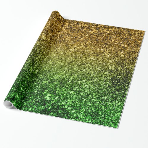 Ombre glitter sparkling wrapping paper