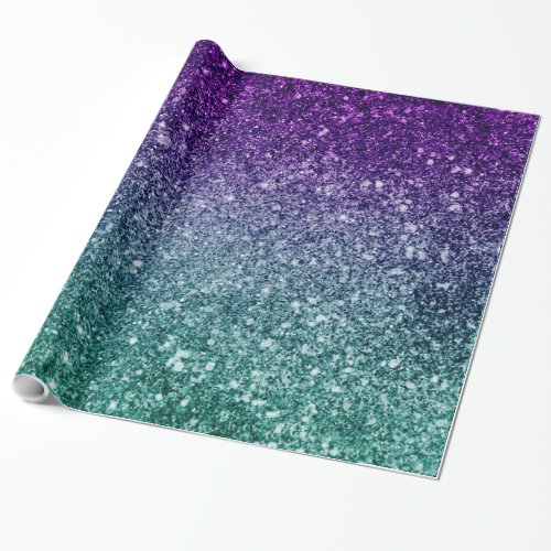 Ombre glitter sparkling wrapping paper