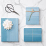 Ombre Gradient Dip Dye Ocean Blue   Wrapping Paper Sheets