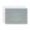 Ombre Gradient Dusty Blue Green Wedding Thank You