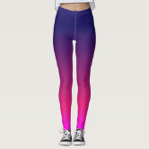 Navy blue ombre gradient leggings