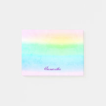 Ombre Grunge Pastel Green Notes