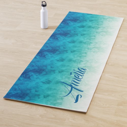 Ombre Ice Turquoise ID115 Yoga Mat