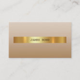 Business Card In Black With Luxurious Brown Ornaments For Your
