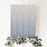 Ombre Ivory & Dusty Blue Guest Seating Chart Sign