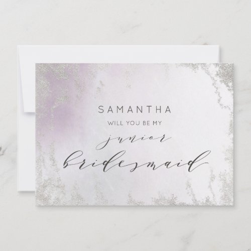 Ombre Light Purple Luxe Junior Bridesmaid Proposal