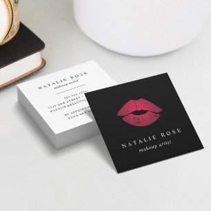 Ombre Lips Square Business Card