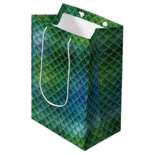 Ombre Mermaid Scale Medium Gift Bag