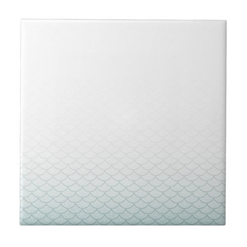 Ombre Mermaid Scales Ceramic Tile