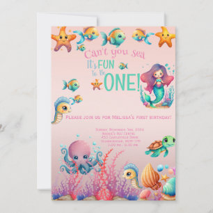 Ombre Mermaids Invitation