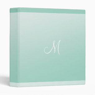 Ombre Mint Green Binder
