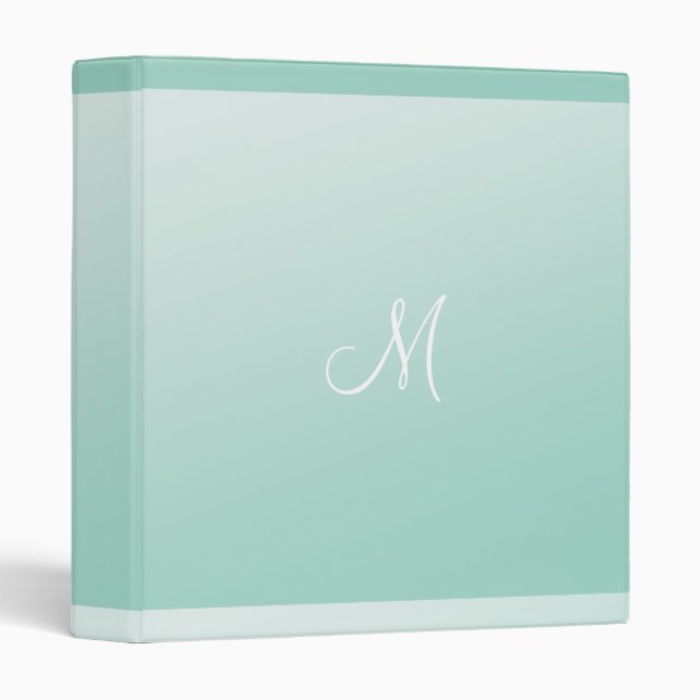Ombre Mint Green Binder (Front/Spine)