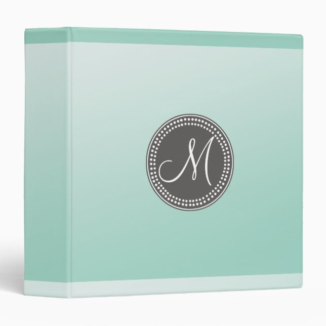Ombre Mint Green Binder (Front/Spine)