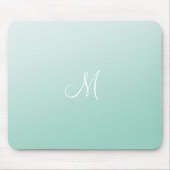 Ombre Mint Green Mouse Pad by antique_boutique at Zazzle