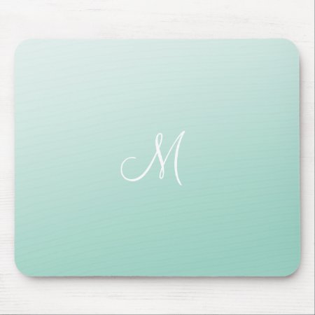 Ombre Mint Green Mouse Pad