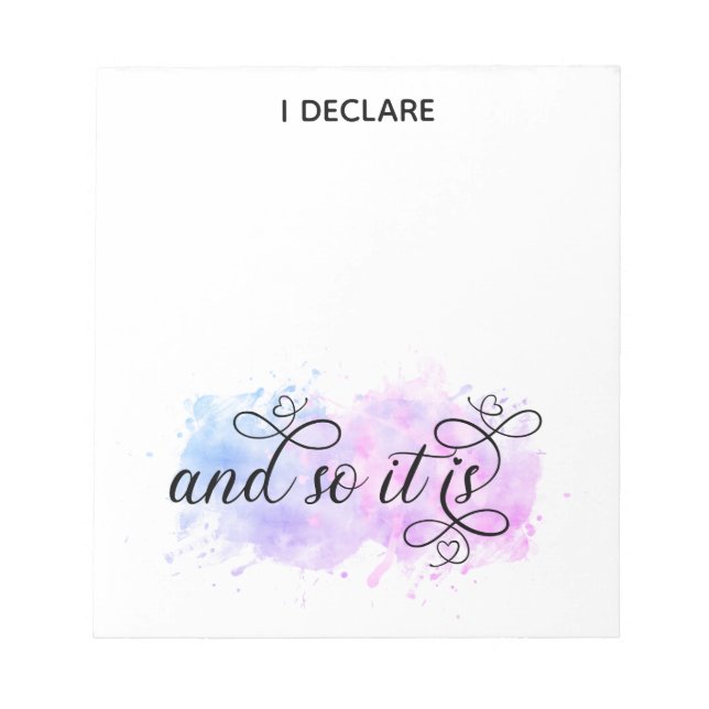 *~* Ombre Moon Boho Manifesting Law of Attraction Notepad (Front)