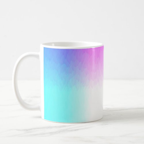 Ombre mug with pinkpurple and blue tones