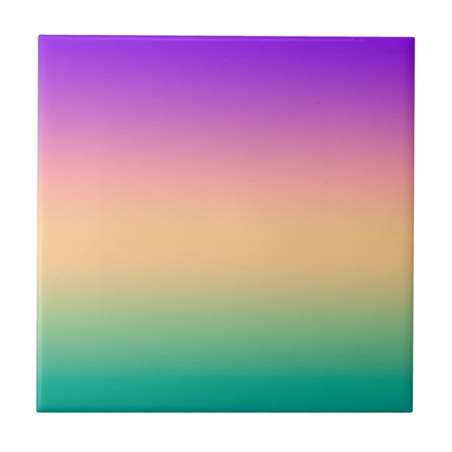 Ombre , multicolored ceramic tile (Front)