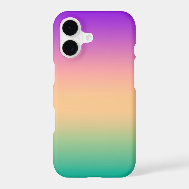 Ombre , multicolored iphone case (Back)