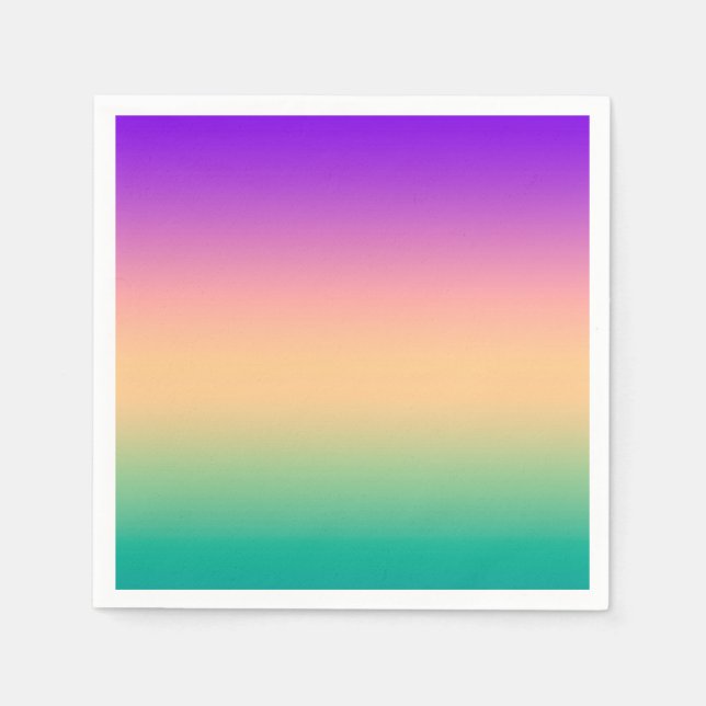 Ombre , multicolored napkins (Front)