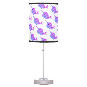 Ombre Narwhal lamp