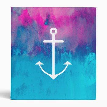 Ombre Nautical Binder by OrganicSaturation at Zazzle