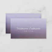 Ombre Networking Business Cards in Purple (Front/Back)