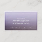Ombre Networking Business Cards in Purple (Back)